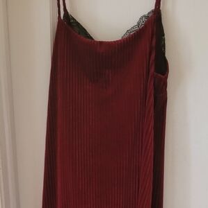 Cresent red long dress